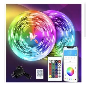 Smart RGB LED Strip Lights with Remote and App Control